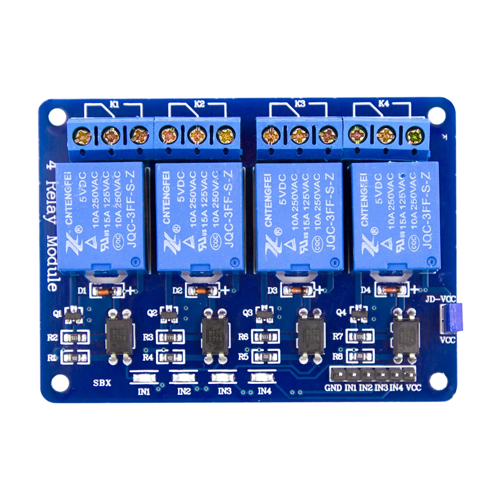 Robotlinking Dc 5v 4ch Relay Module 4 Channel Low Level Relay Module