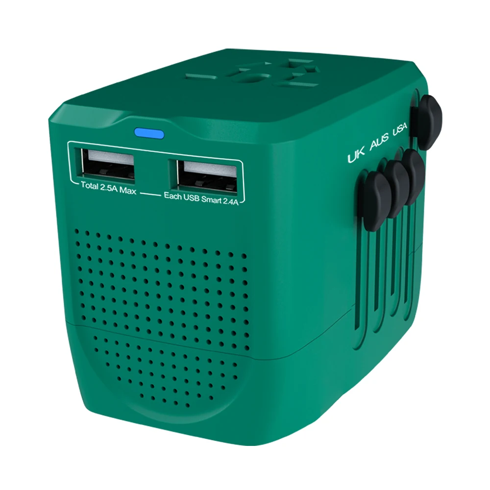 

travel adapter with usb fashion portable mobile phone adapters world universal plug sockets type-c smart USB chargers, Mutil/oem