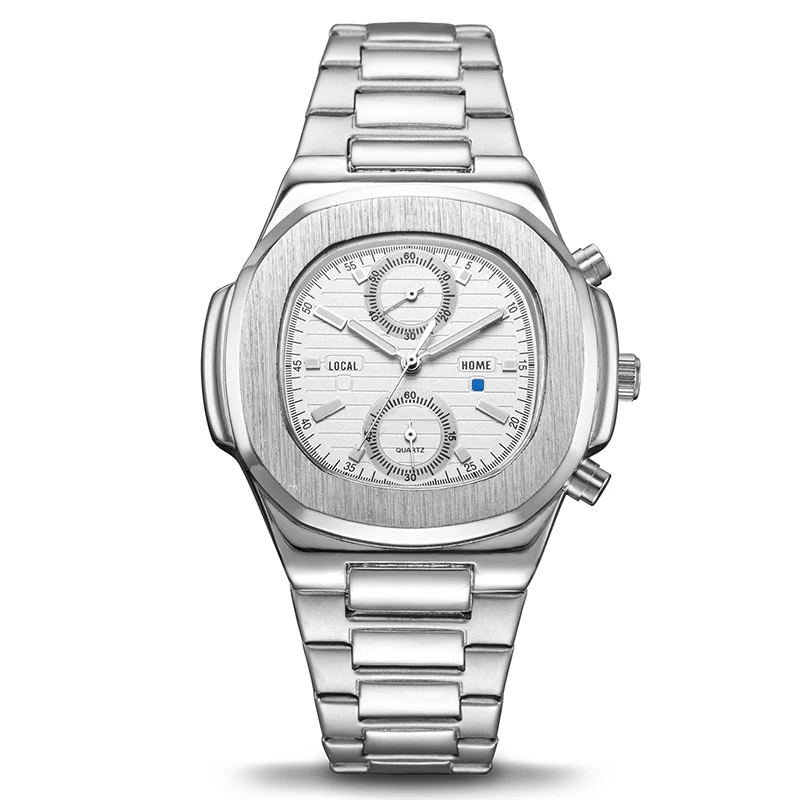 

Oem Minimalist Stainless Steel Luxury Man Quartz Relogios Watch Sport Steel Band Oval Dial Watch