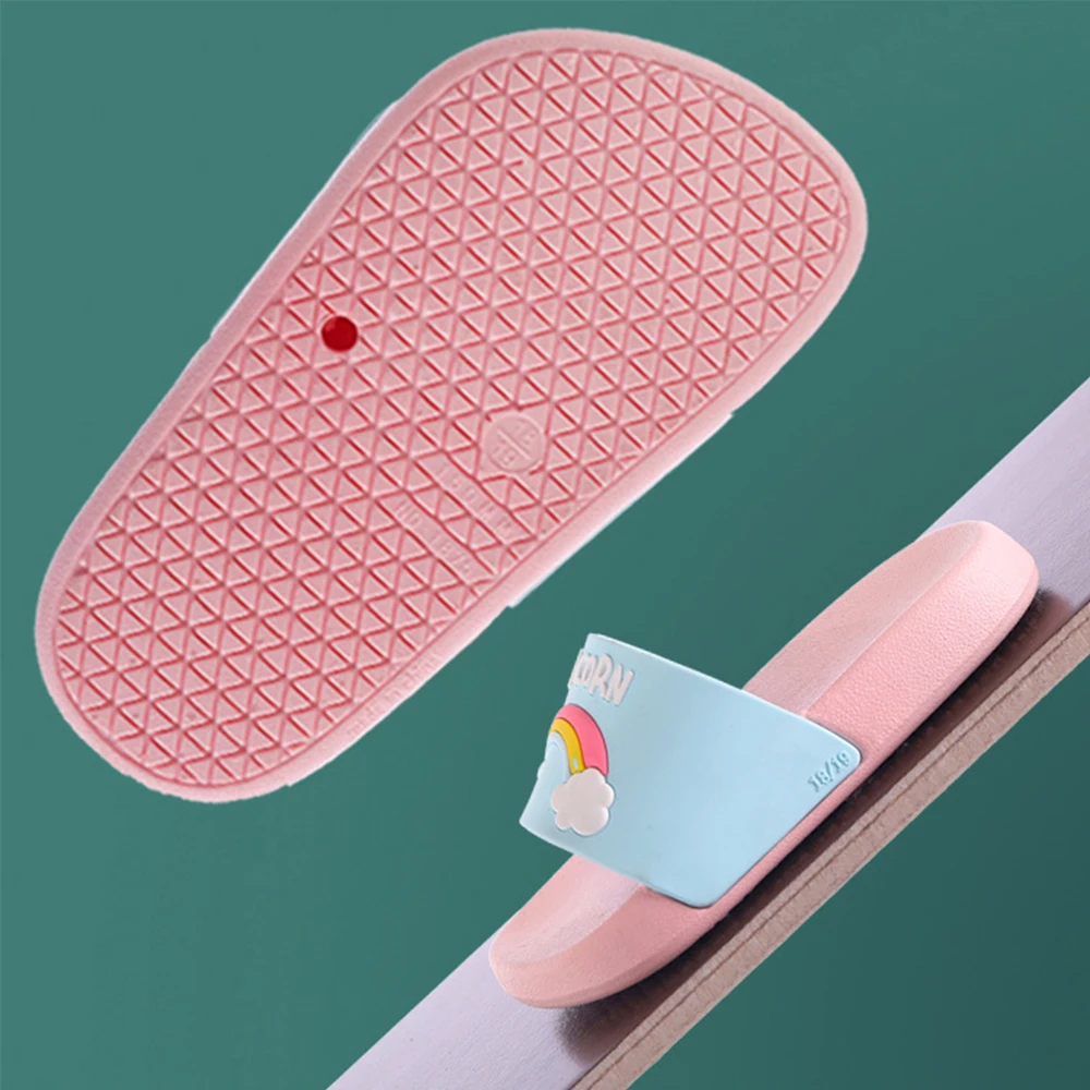 
Summer Flat Unisex PVC Slipper Kids Home Shoes 