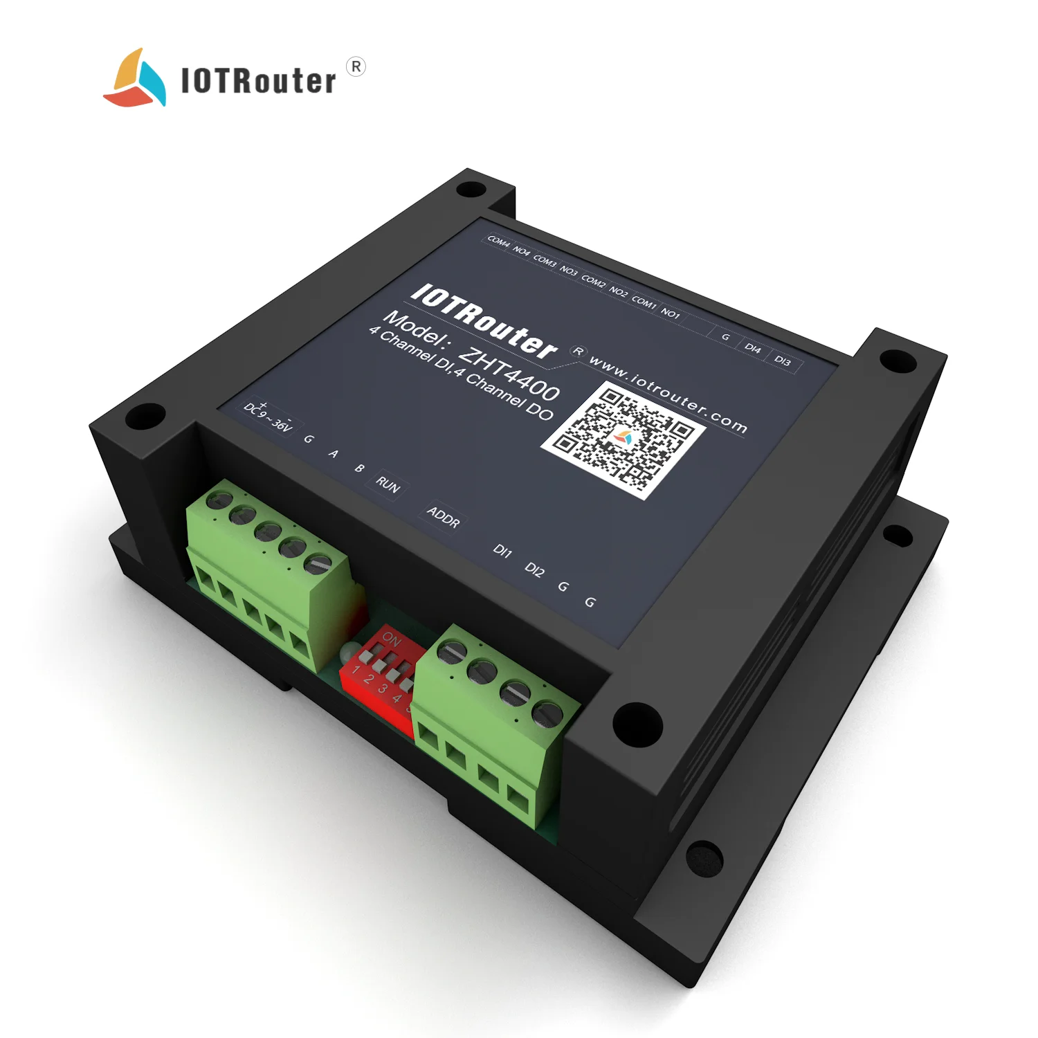 zht4400 modbus rtu 8 通道 rs485 開關值採集調制解調器製造