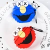 Hot Selling Fashion Earphone Case Cartoon Sesame Smiley Face Silicone Cover Case Air pods Case