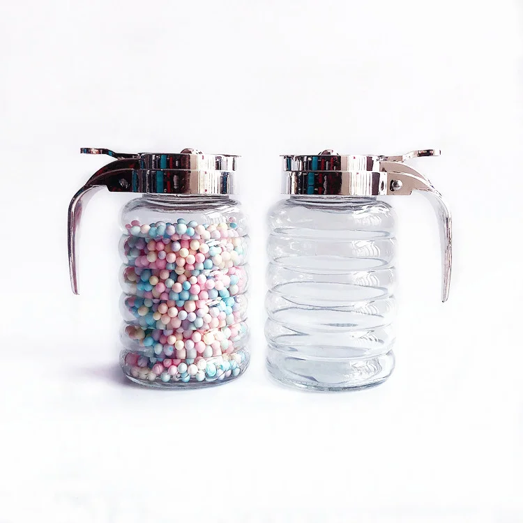 

kitchen 260ml condiment glass bottle for pepper and salt with handle