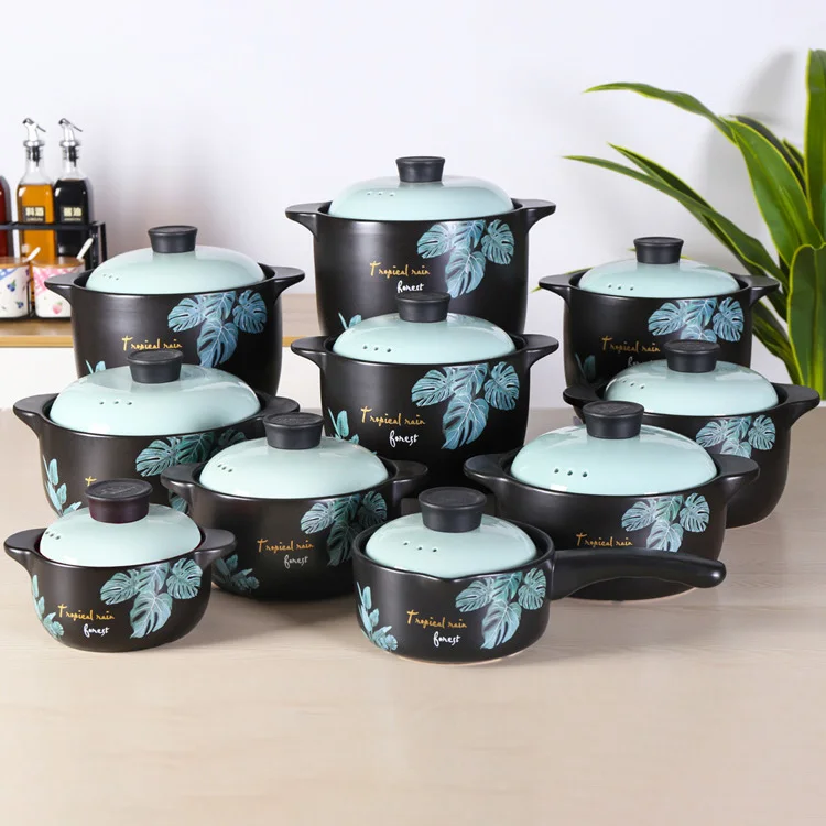 

Miniatures nordic ceramic insulated casserole dish set with lid cookware food warmer pot les series casseroles