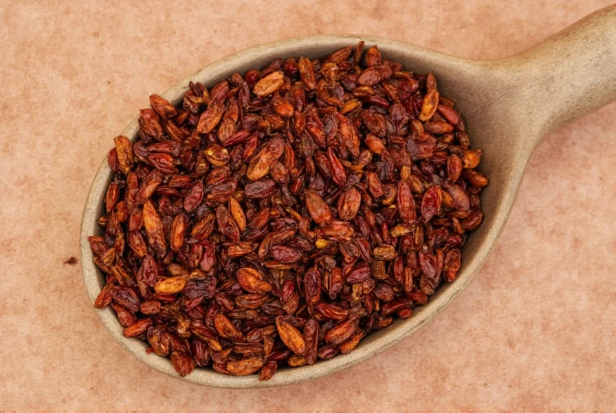Toasting dried chiles in a skillet over stove flame