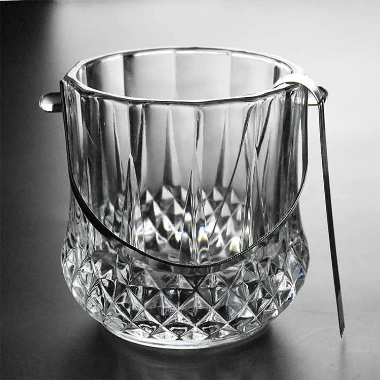 1l Giant Wine Glass Ice Bucket With Tong Buy Glass Ice Bucket Giant Wine Glass Ice Bucket