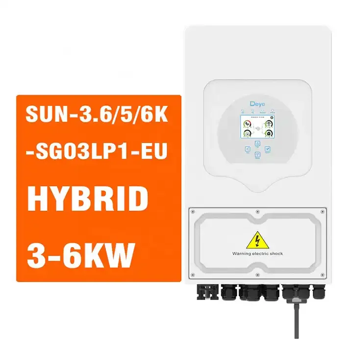 

Deye SUN-5K-SG01LP1-US/EU 5kw single phase 2 mppt hybrid solar inverter in stock hybrid solar inverte