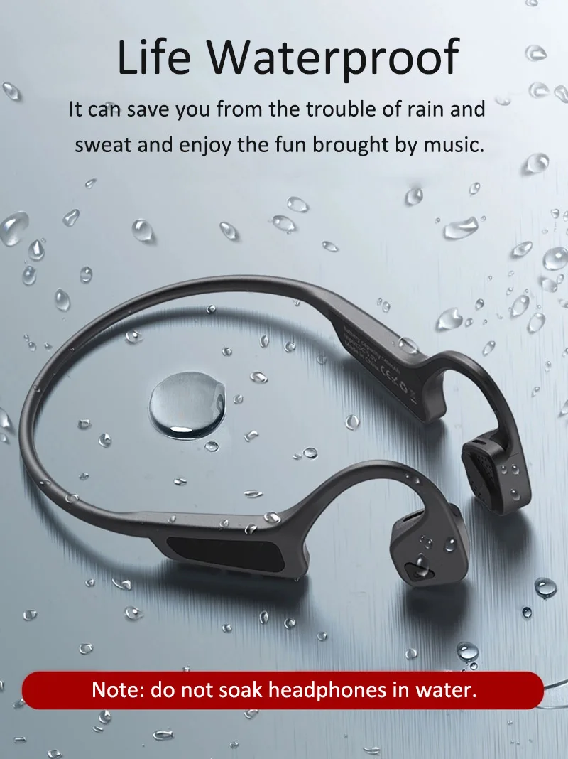 2020 New Arrival Bluetooth Bone Conduction Earphones Cordless Headphones Waterproof Handsfree Open-ear Headset - ANKUX.COM