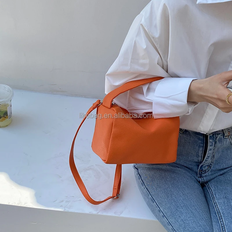 

LIKEBAG fashion Solid color PU leather women crossbody bag luxury shoulder messenger bags handbag for ladies