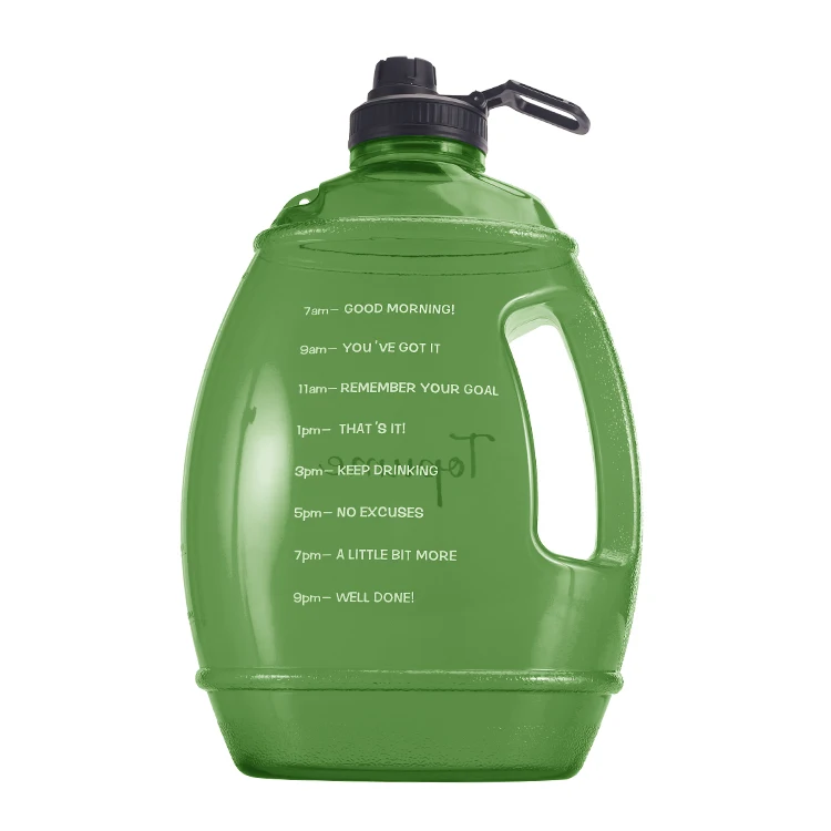 

Portable 1 Gallon 3.78L Big Bottle Sport Drinking Jug With Time Marker, Customized color acceptable