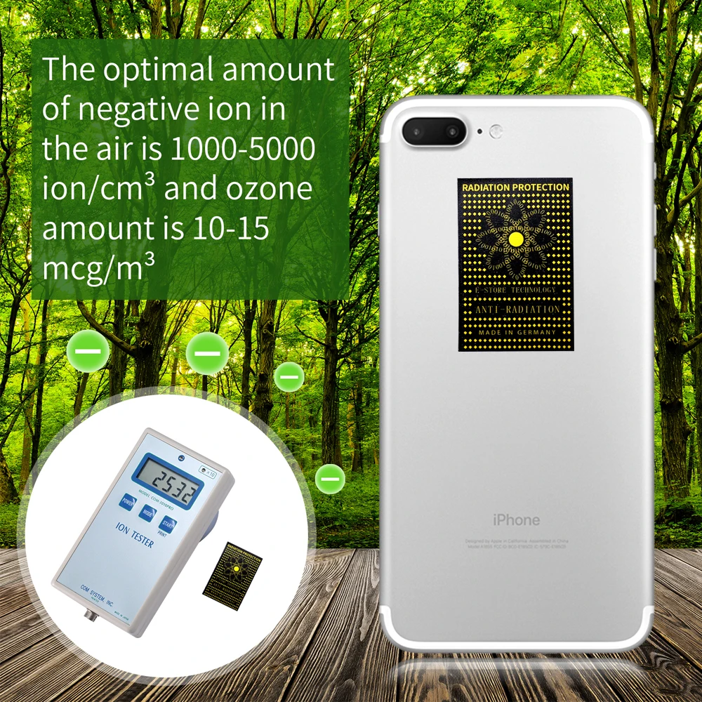 Japanese Technology Against EMR/EMF Sticker Healthy Protection Ion Chip