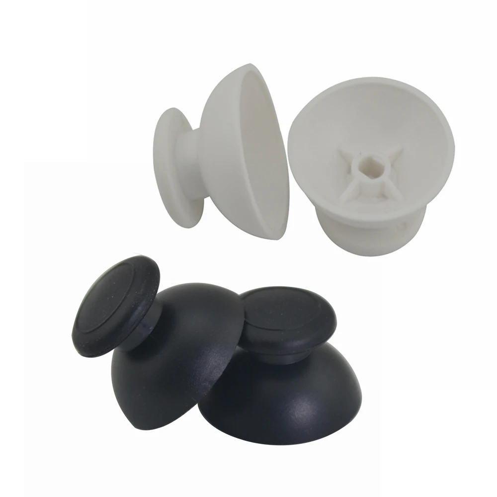 

Black White Joystick Cap for Wii U Replacement Thumbstick Analog
