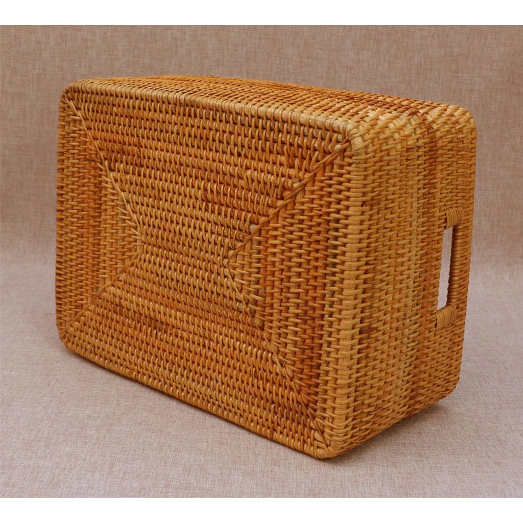 

Wholesale handmade rattan wicker vegetable bread fruit woven storage basket picnic storage basket