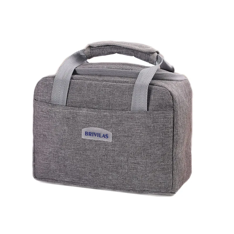 

Portable Multifunctional thermal insulation Small handbag Lunch Leisure Picnic Cooler Bag, Red/gray