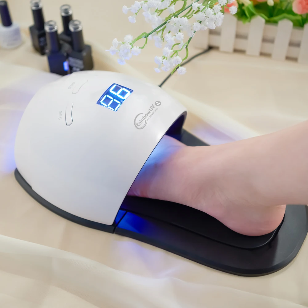 

Professional uv lamp nail dryer LED light for feet nails UV nail lamp, White