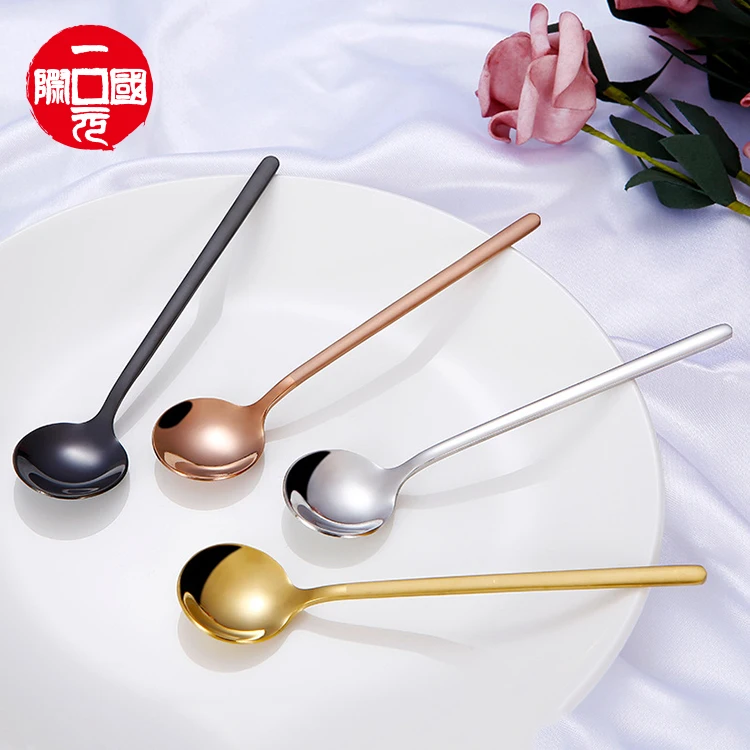 

Cooking Stainless steel coffee small soup spoons