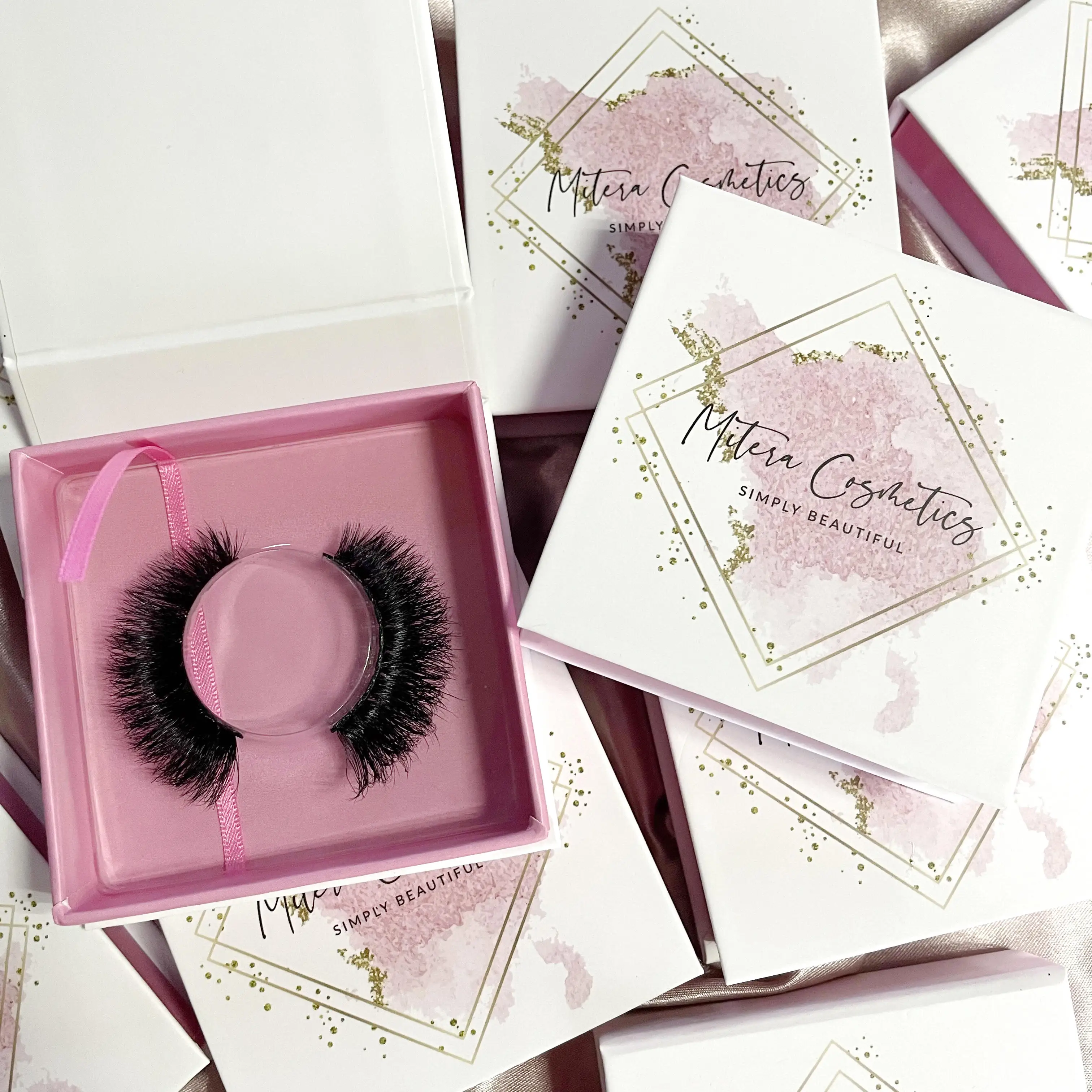 

25mm 5D real mink eyelashes wholsale create your own eyelash packaging full strip eye lash vendors, Natural black