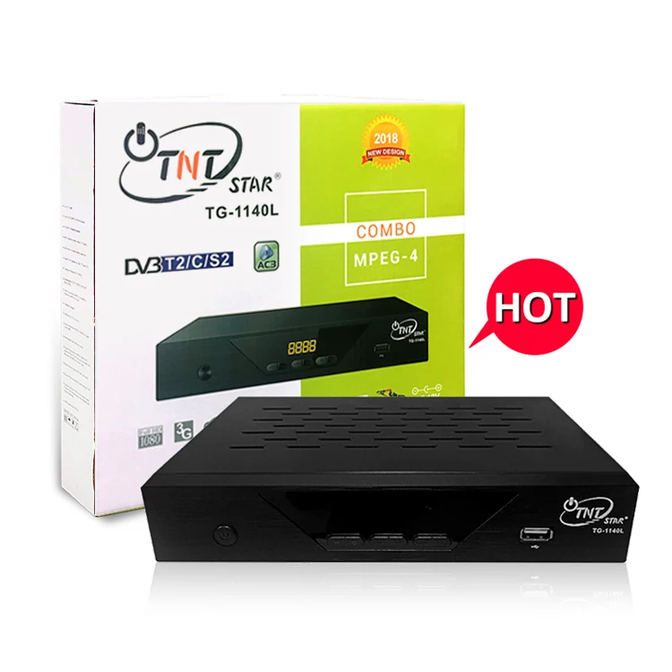 

TNT Star TG 1140L MPEG4 Combo set top box digital receiver dvbT2 S2 decoder