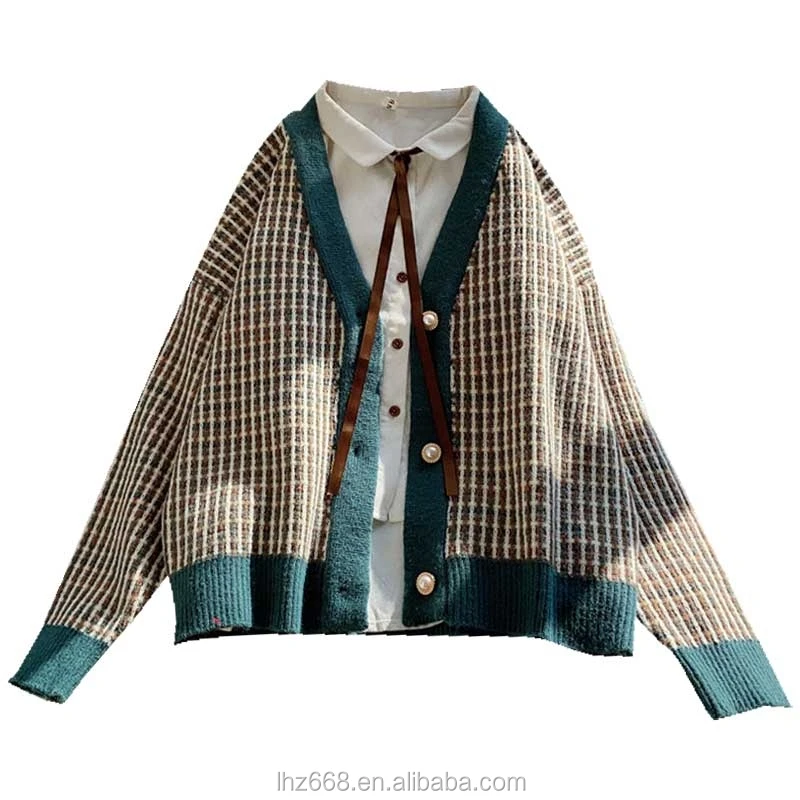 

Factory Supply Newest Fashion Knitted Manufacturer Women Short Sweater Antumn Cardigan