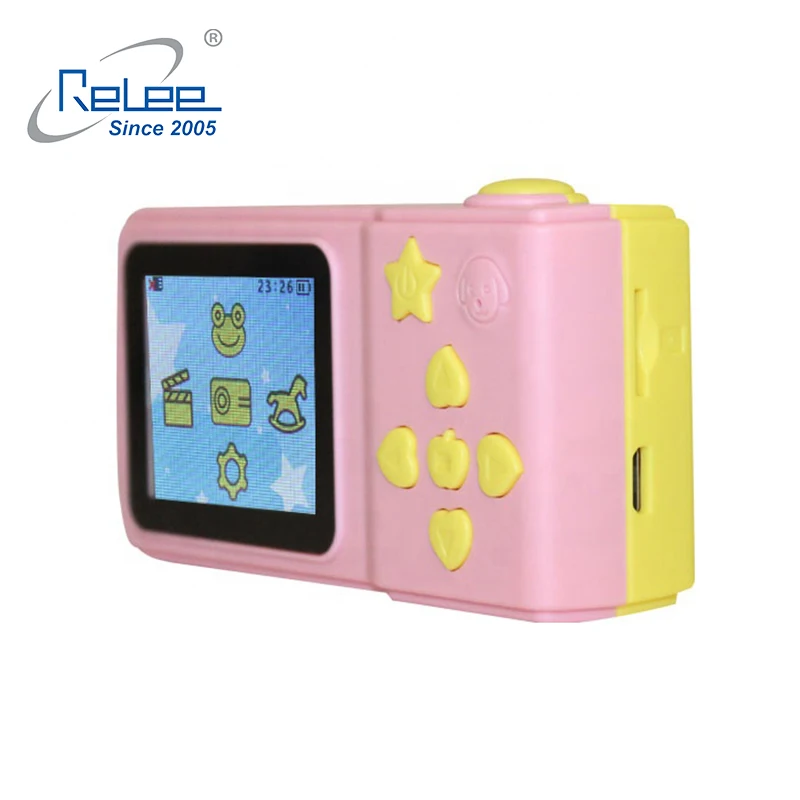 

New Kids Gift Camera Cute Kids Camcorder Rechargeable digital Gift camera with games built-in 1.77 inch Display Screen, Pink, blue, green