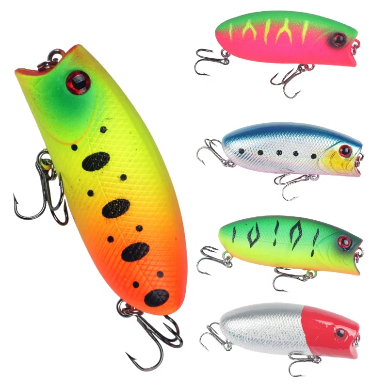 

wholesale popper bait 57mm11g hard plastic leurre saltwater fishing popper lures, 5 colors
