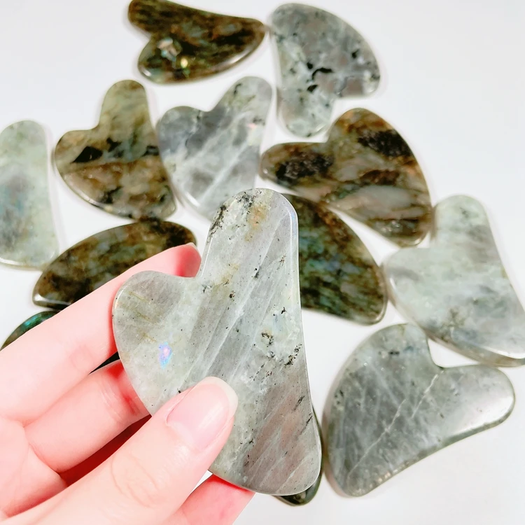 

China Factory Good Quality Crystal Labradorite Gua Sha Body Tools