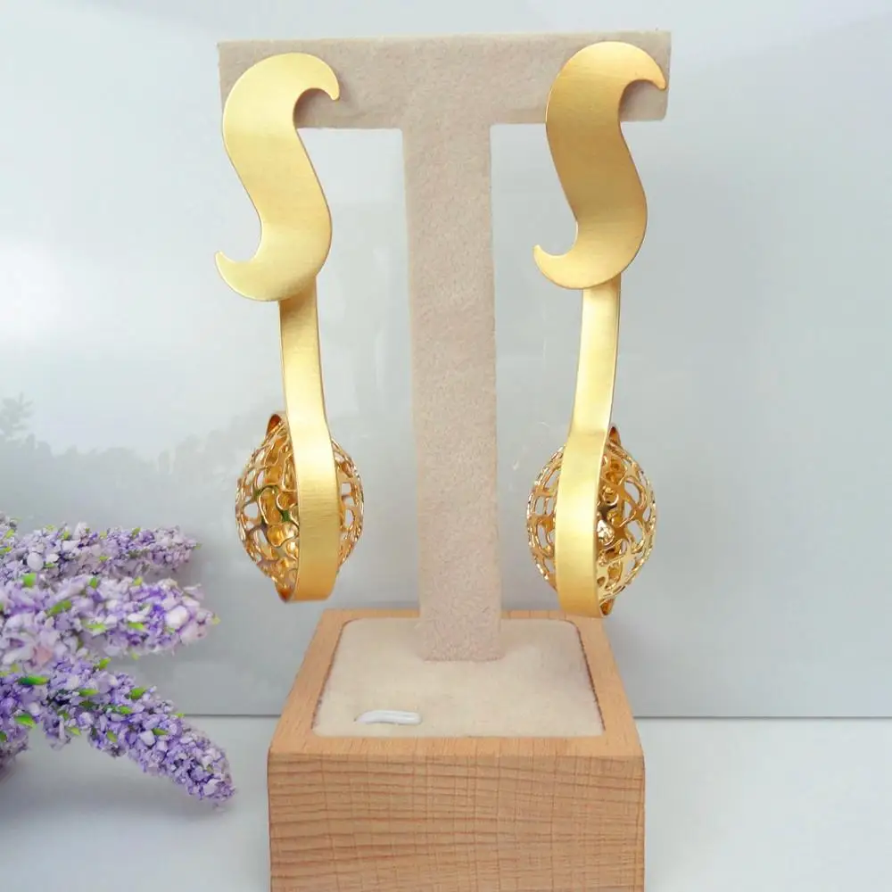 

Yuminglai Gold Plated Earrings for Women Drop Earrings FHK6891, Any color you want