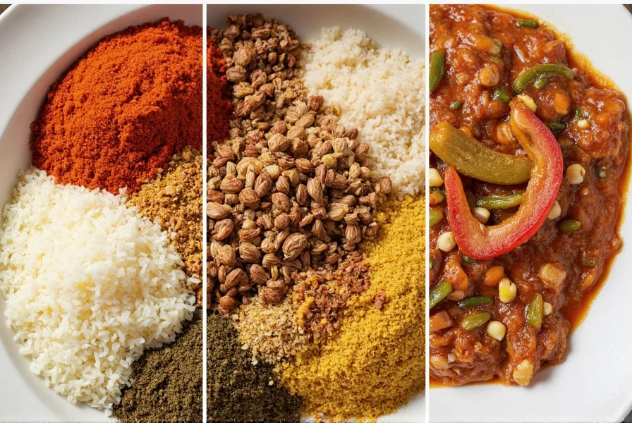Comparison chart of popular Asian spices