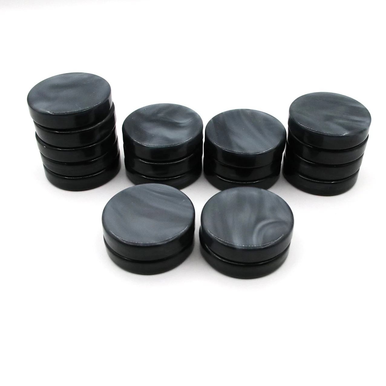 

High Quality Black Acrylic marbled Backgammon checker acrylic checkers