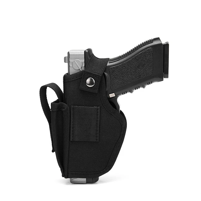 

Universal Left / Right Hand Gun Holster Concealed Tactical Belt Holster Nylon Bag Hunting Accessories For Most Of Pistol