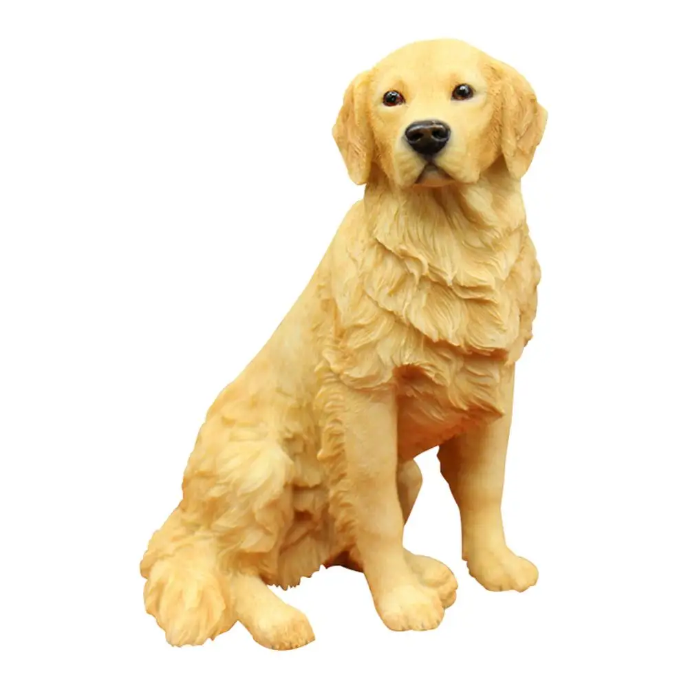 

Resin Lovely Dog Statue Resin Puppy Statue Golden retriever