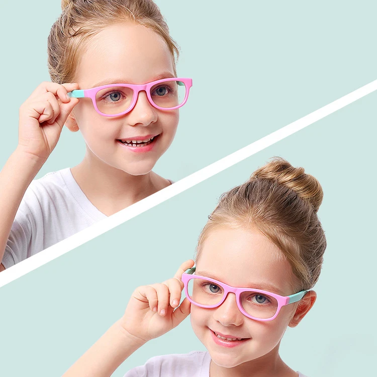 

New children's anti-blue blocking glasses boys and girls anti-uv reading glasses computer clear glasses, As the picture shows