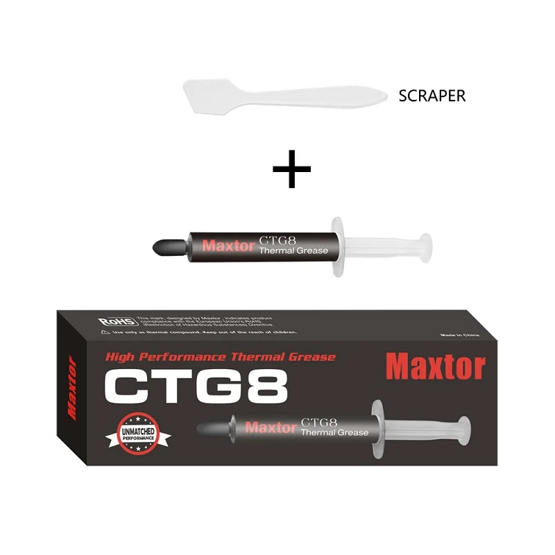 

High performance CTG8E 3g syringe custom logo temperature resistant overclock CPU heatsink plaster electronics thermal paste, Grey