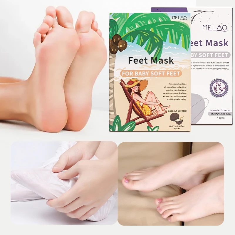 

Korea Wholesale Private Label Foot Skin Care Spa Mint Foot Mask Exfoliating Whitening Nourishing Repair Peeling Feet Mask