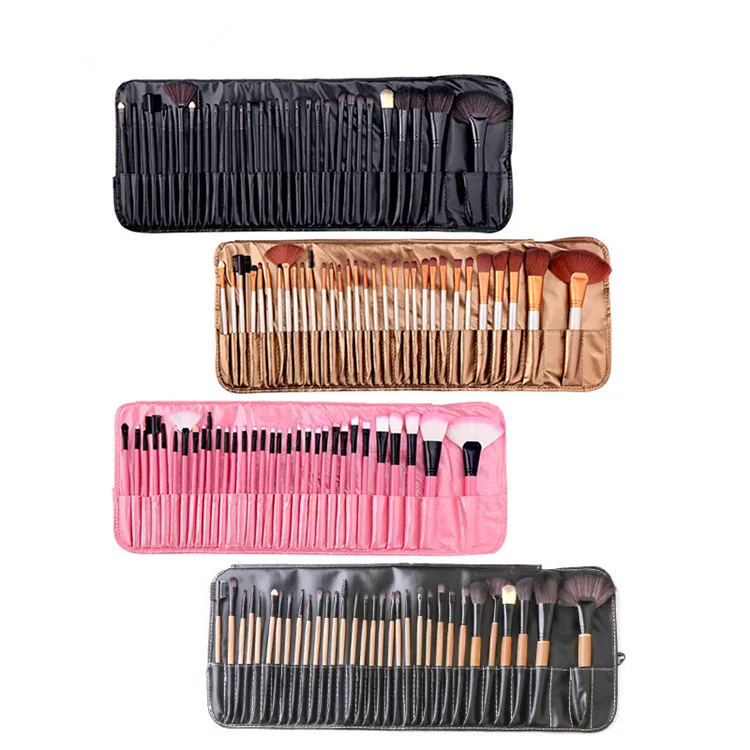 

Hot Selling 32 Piece Makeup Brush Set Professional Make Up Brushes With Bag, 4 colors available