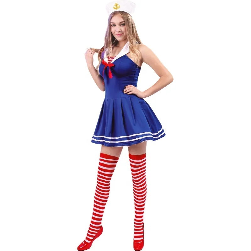 

Halloween Dress Up Party Cosplay Sailor Costume Women Charming Sailor Uniform