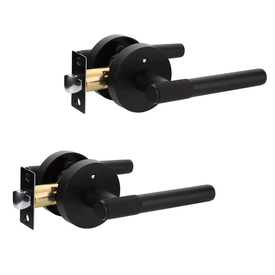 Filta Interior Door Locks and Handles Wood Door Lock Handle Gold Aluminum Alloy Knurled Handle