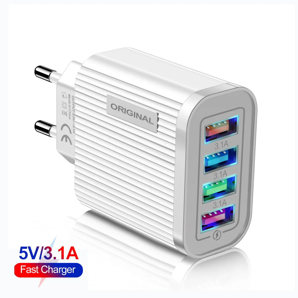 

Free Shipping 1 Sample OK New Arrival Portable Travel Wall Charger Adapter USB Mobile Phone Charger