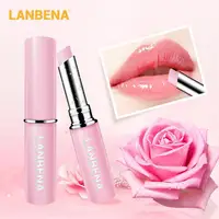 

LANBENA Rose Lip Balm Natural Extract Fade Nourishing Lip Plumper Relieve Dryness Long-Lasting Daily Use Lip Care