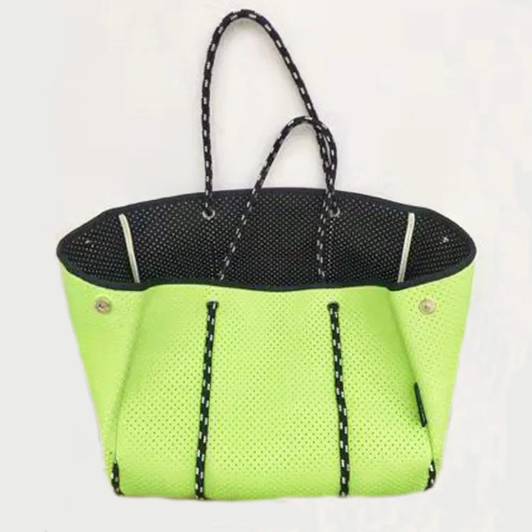 neoprene basket weave tote