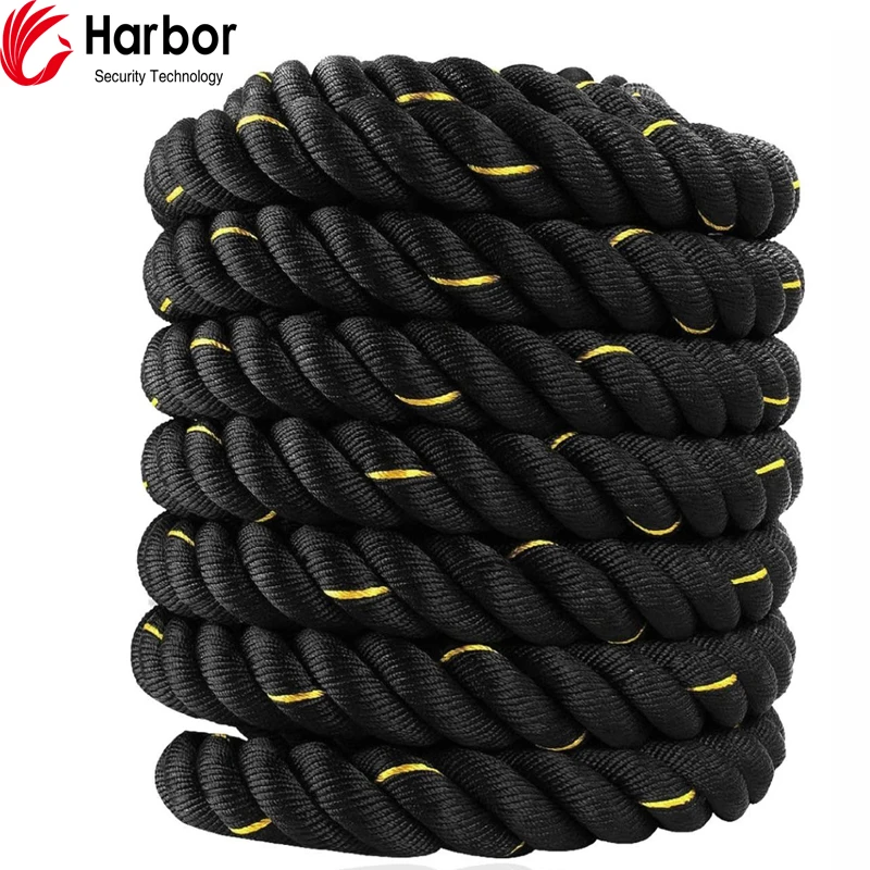 

custom logo gym climbing rope battle rope power training battle ropes exercises sleeve 25M 38M 50M, Customized