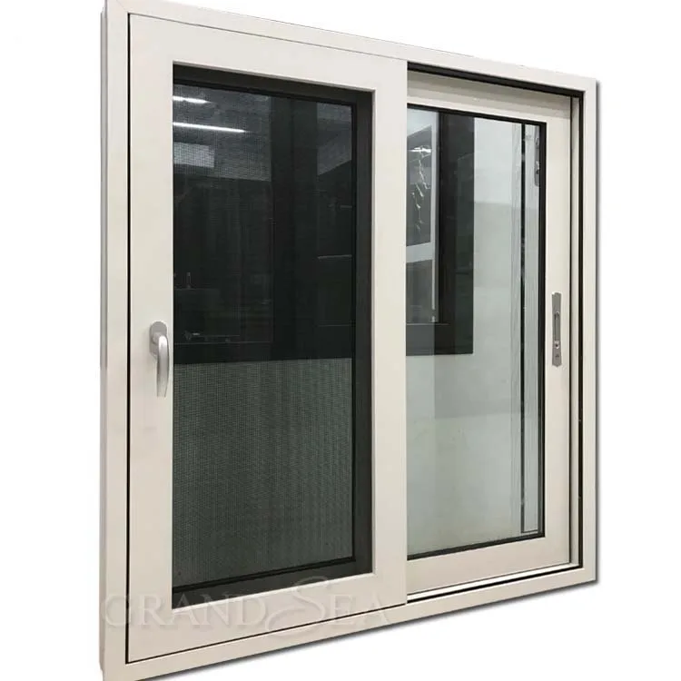Châssis en aluminium fenêtre coulissante en verre réfléchissant avec  moustiquaire - Chine Vitre coulissante de profilé en aluminium, Fenêtre  moustiquaire en aluminium