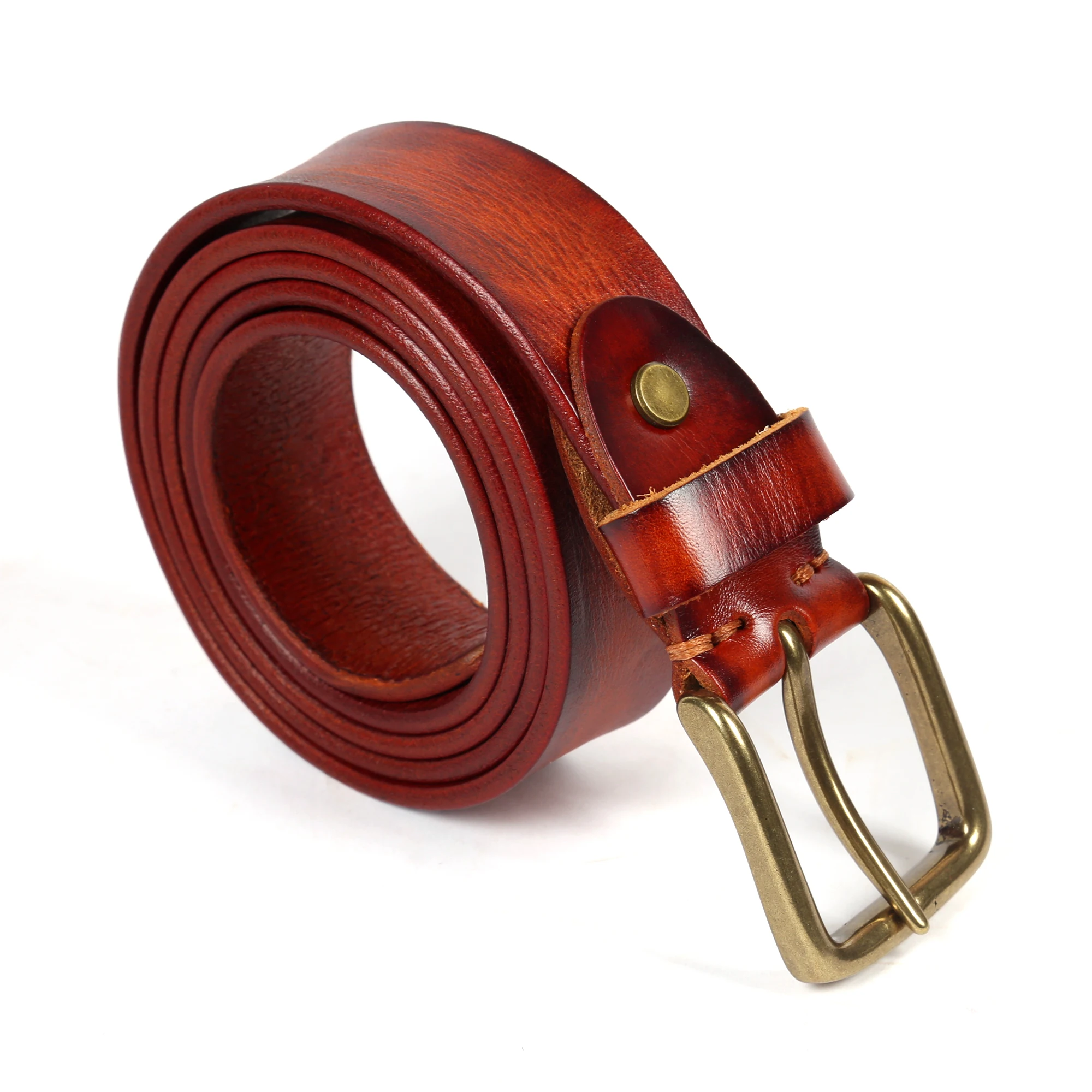 

Custom Vintage Needle Buckle Adjustable Casual Classic Fashion Business Luxury Real Cowhide Men Genuine Leather Belts