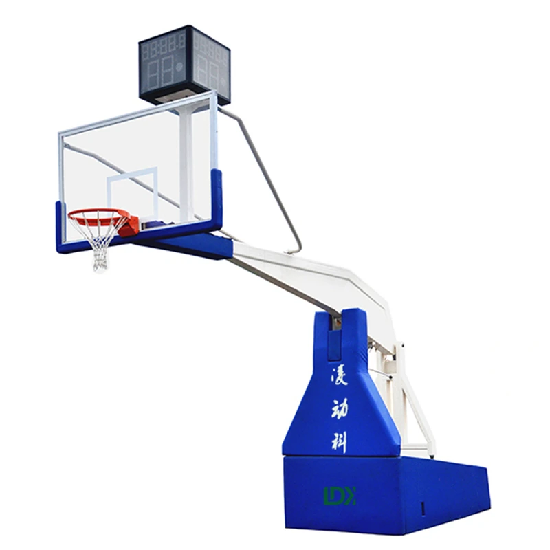 Certified Electric Hydraulic Basketball Hoop,Portable Basketball Goals