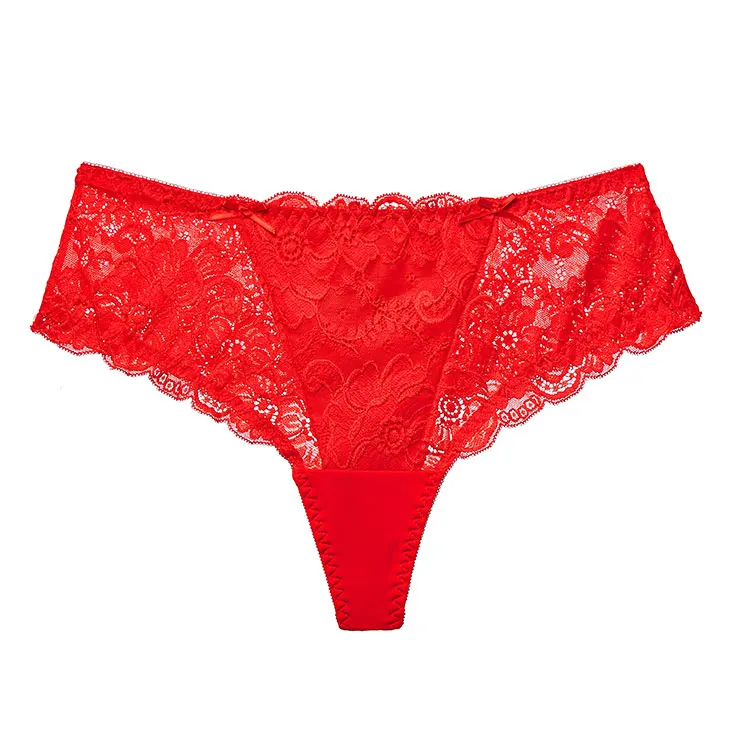 

Hot Selling Transparent Lace Women Panties Sexy Plus Size Underwear Thong Panties