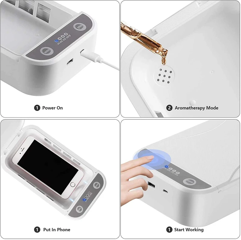 portable uv light  sterilizer box cell phone wireless charging sterilisator  uv boxes sterilizer smartphone
