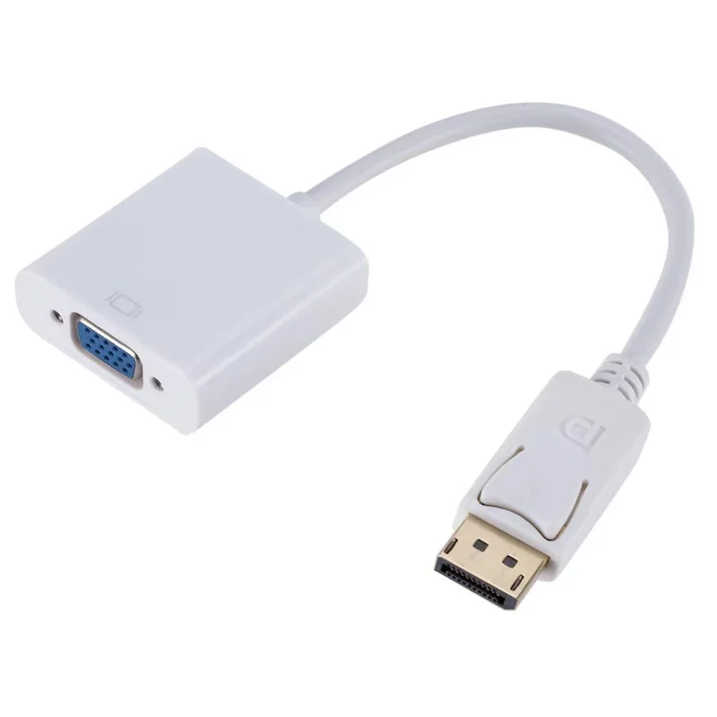 

30cm Displayport male to VGA Female audio/video cable 1080p, Black