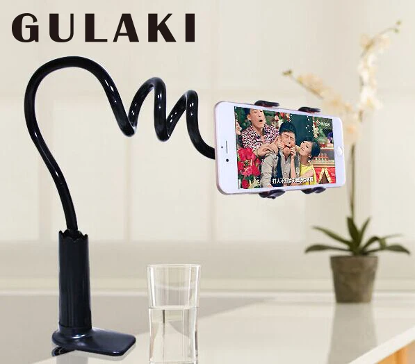 

Hot Selling ABS lazy phone holder clip table desk, Black