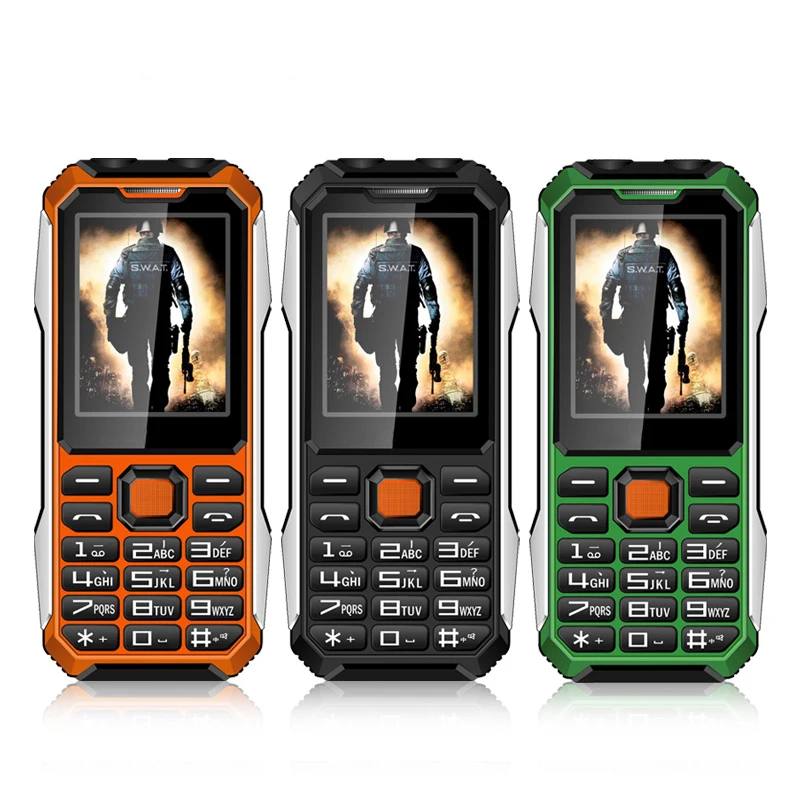 

A6+ Anti Drop Dustproof Rugged IP67 waterproof 6800mAh big battery mobile phones power bank phone With dual SIM