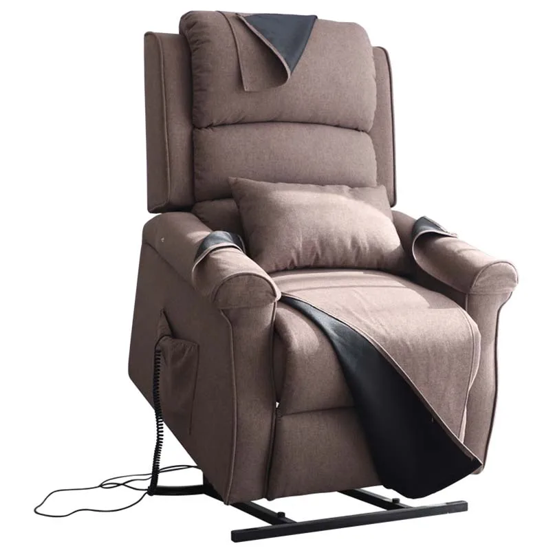 

High Quality Wholesale Custom Cheap electric massage upholostered recliner lift chair bed, Blue/gray/brown/light brown/sage